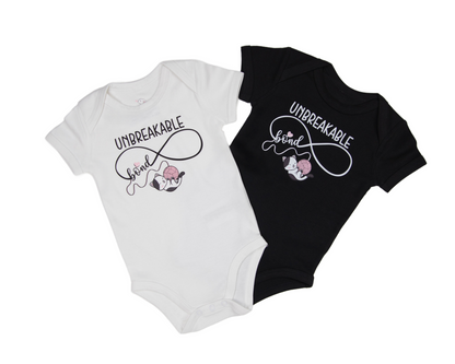 Unbreakable Bond, Baby Girl Organic Cotton Bodysuit