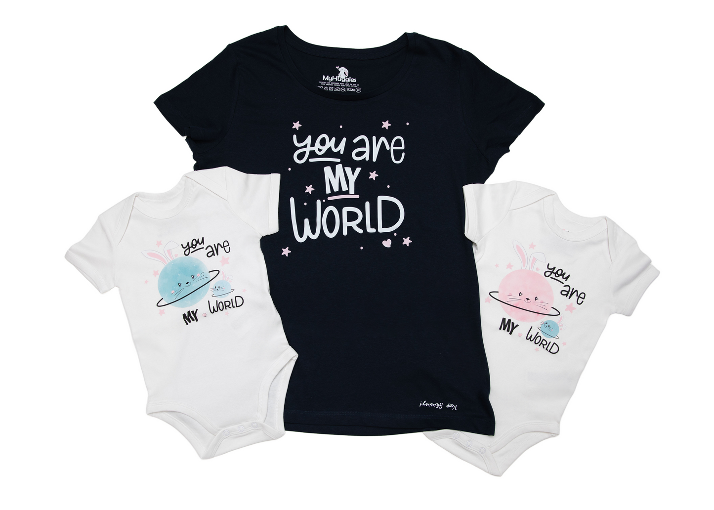 You Are My World, Baby Girl Organic Cotton Bodysuit