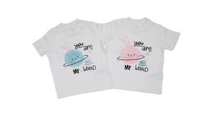 You Are My World, Baby Girl Cotton T-Shirt