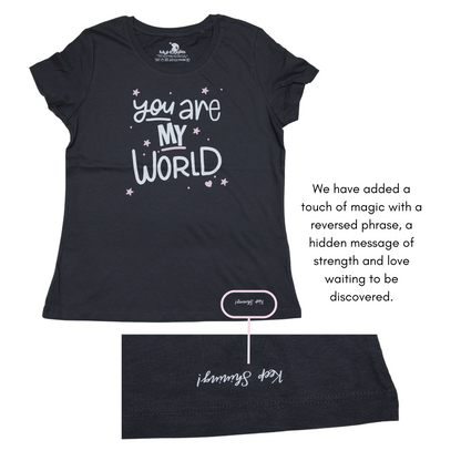 You Are My World, Mum Organic Cotton T-Shirt