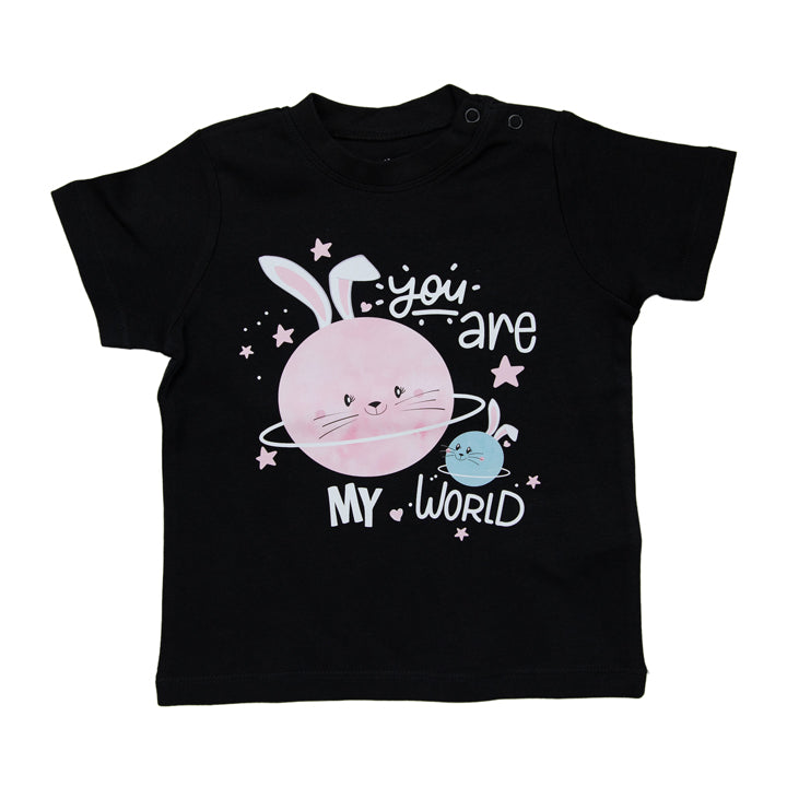 You Are My World, Baby Girl Cotton T-Shirt