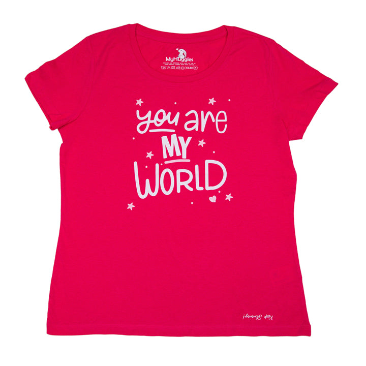 You Are My World, Mum Organic Cotton T-Shirt