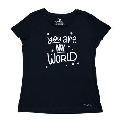 You Are My World, Mum Organic Cotton T-Shirt