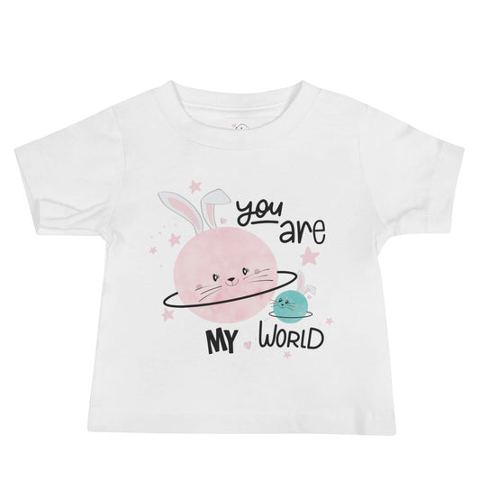 You Are My World, Baby Girl Cotton T-Shirt