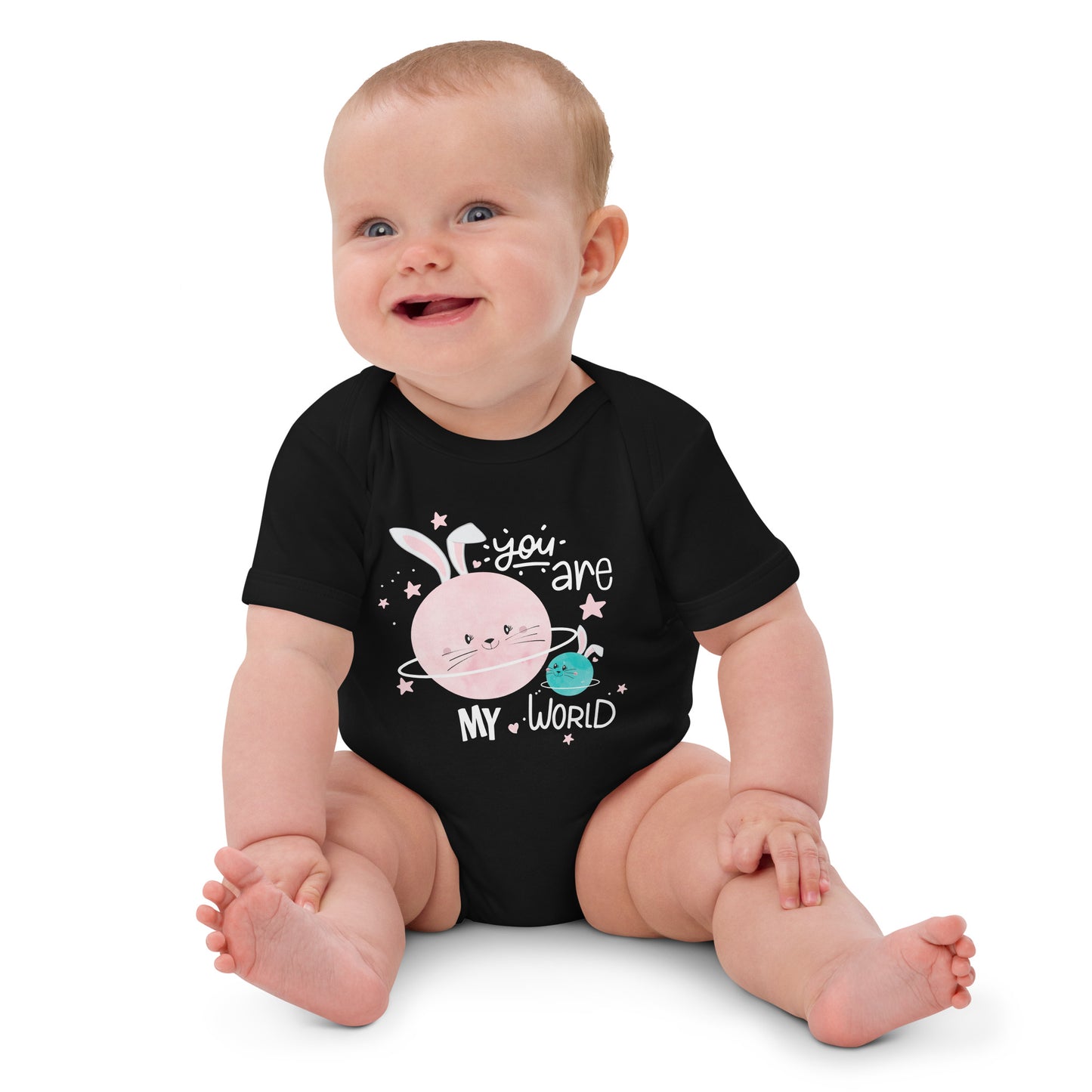 You Are My World, Baby Girl Organic Cotton Bodysuit