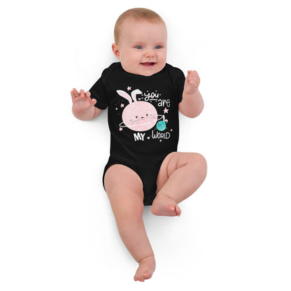 You Are My World, Baby Girl Organic Cotton Bodysuit