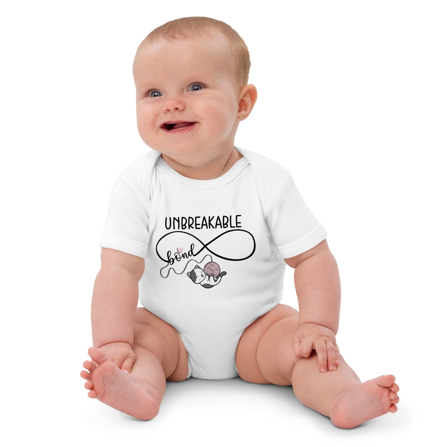 Unbreakable Bond, Baby Girl Organic Cotton Bodysuit