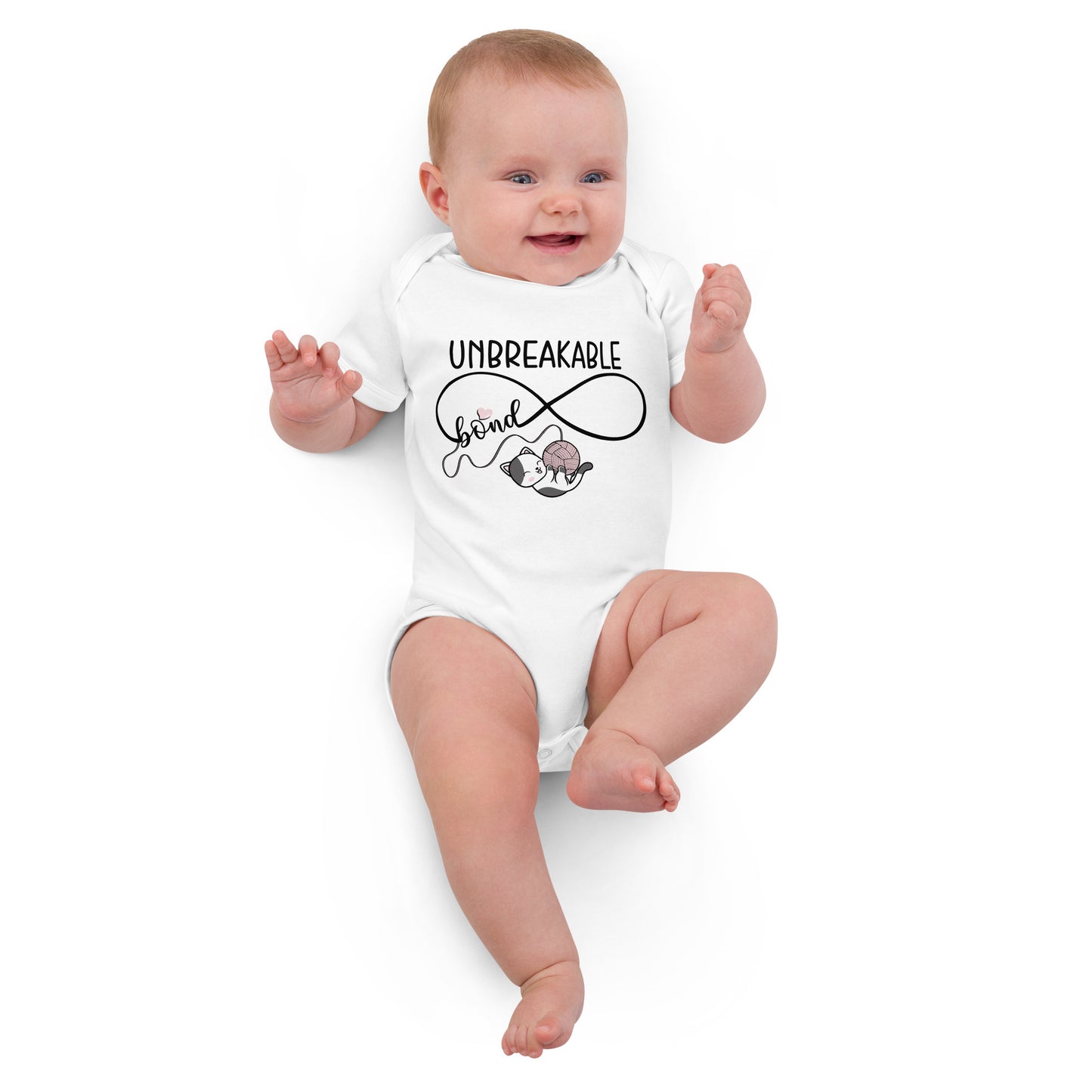 Unbreakable Bond, Baby Girl Organic Cotton Bodysuit