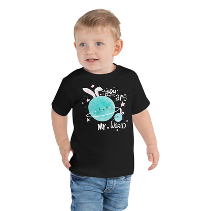 You Are My World, Toddler Boy Cotton T-Shirt